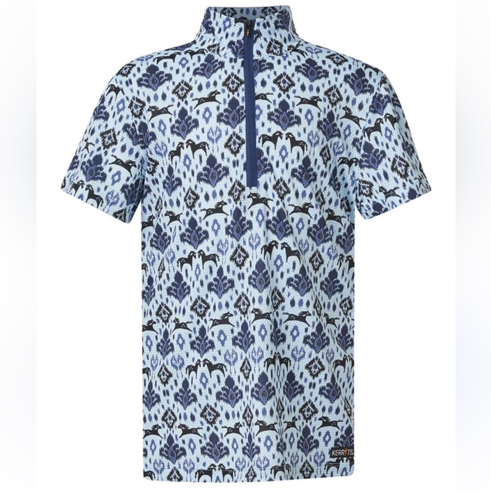 Kerrits kids XL always cool ice fil printed short sleeve top.